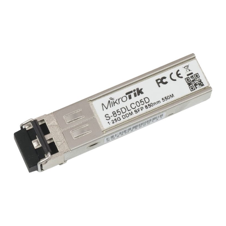 MikroTik | S-31DLC20D | SFP | Single-Mode Fiber | Dual LC | 10/100/1000 Mbit/s | Wavelength 1310 nm | Maximum transfer distance