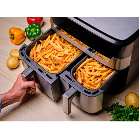 Tefal Dual Easy Fry & Grill EY905D Dvigubas 8,3 L Karšto oro gruzdintuvė