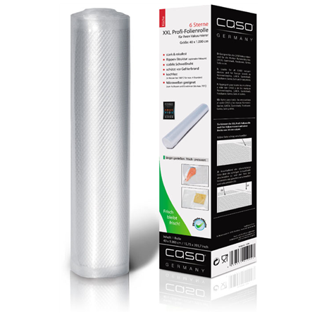 Caso | XXL profi foil roll | 01224 | 1 unit | Dimensions (W x L) 40 x 1000 cm | Ribbed