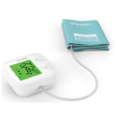 iHealth | Track | KN-550BT | White/Blue | Calculation of blood pressure (systolic and diastolic), Calculation of heart rate | 4