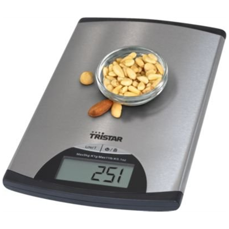 Tristar | Kitchen scale | KW-2435 | Maximum weight (capacity) 5 kg | Metallic