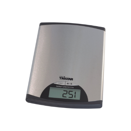 Tristar | Kitchen scale | KW-2435 | Maximum weight (capacity) 5 kg | Metallic