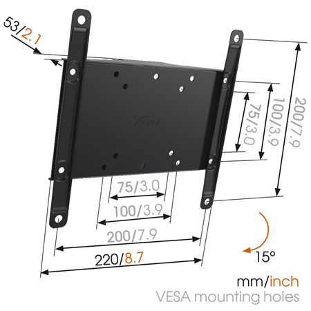 Vogels | Wall mount | MA2010-A1 Tilt | Tilt | 26-40 " | Maximum weight (capacity) 30 kg | Black