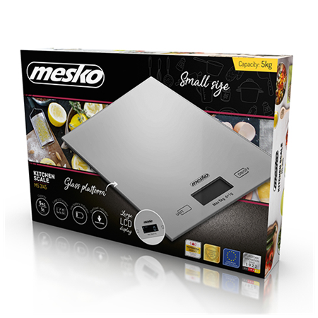 Mesko | Kitchen Scales | MS 3145 | Maximum weight (capacity) 5 kg | Graduation 1 g | Display type LCD | Silver