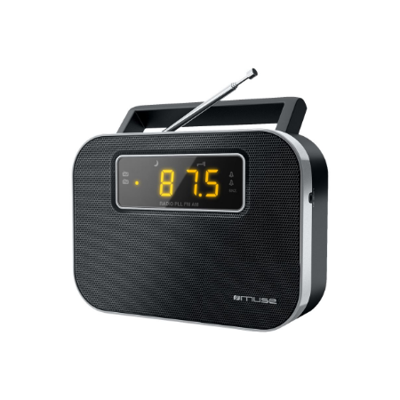 Muse | M-081R | Alarm function | 2-band PLL portable radio | Black
