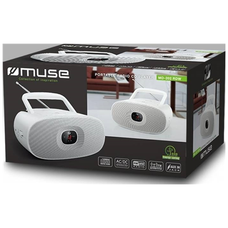 Muse | MD-202RDW | Portable radio CD player | White