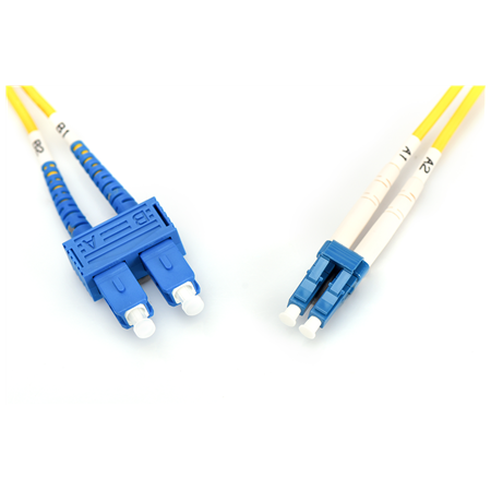 Digitus | Patch Cord | DK-2932-01 | Cable diameter 3 mm; Cable type: I-VH 2E9/125µ; Fiber diameter: 09/125µ; Connector 1/2: LC/S