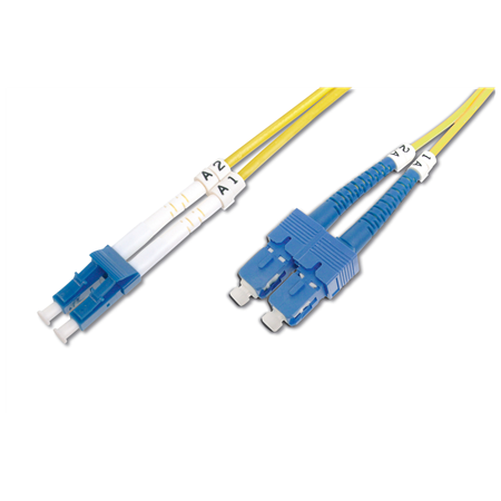 Digitus | Patch Cord | DK-2932-02 | Cable diameter 3 mm; Cable type: I-VH 2E9/125µ; Fiber diameter: 09/125µ; Connector 1/2: LC/S
