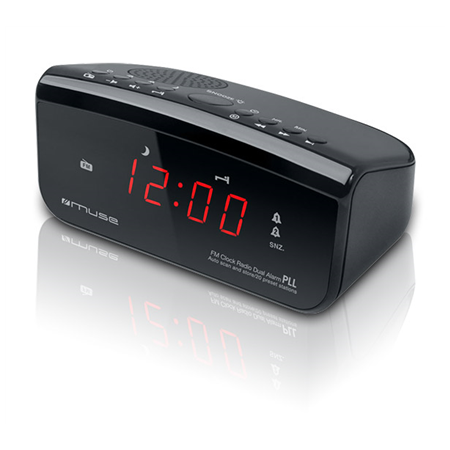 Muse | Clock radio PLL | M-12CR | Alarm function | Black