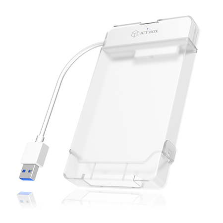 Raidsonic | ICY BOX | Adapter cable with protective a cover for 2.5" SATA hard disks to USB 3.0, blue Access LED | SATA | USB 3.