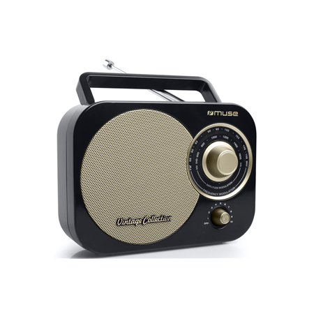 Muse | Portable radio | M-055RB | AUX in | Black/Gold
