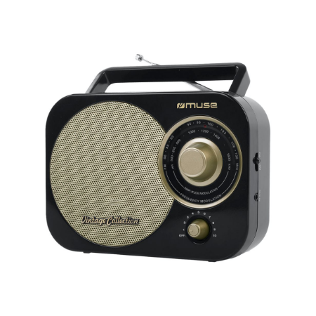 Muse | Portable radio | M-055RB | AUX in | Black/Gold
