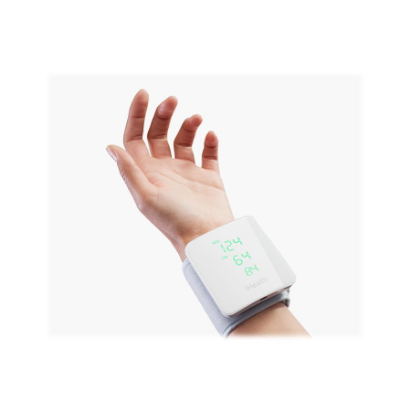 iHealth | Wrist Blood Pressure Monitor | BP7S | White | Blood pressure readings are stored on the secure, free, HIPAA compliant