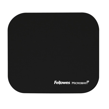 FELLOWES MOUSE PAD MICROBAN JUODAS