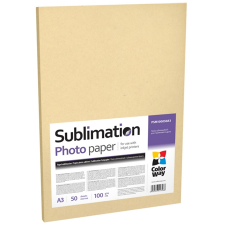 PSM100050A3 | 100 g/m² | A3 | A3 | Photo Paper sublimation 50 pcs.
