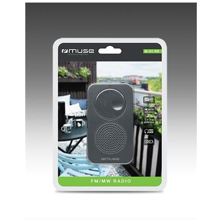 Muse | Pocket radio | M-01 RS | Black