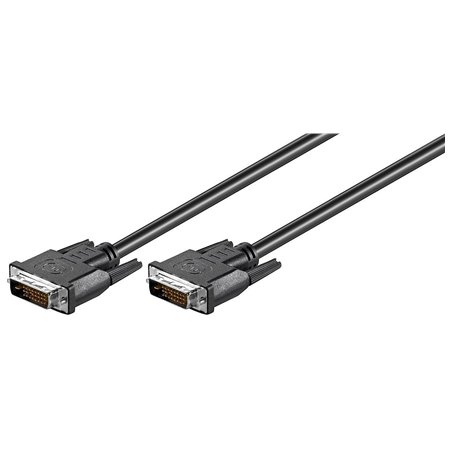 Goobay | DVI-D FullHD cable Dual Link, nickel plated | DVI-D male Dual-Link (24+1 pin) | DVI-D male Dual-Link (24+1 pin) | DVI t