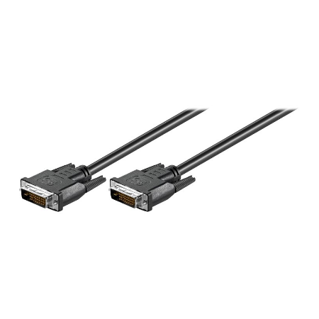 Goobay | DVI-D FullHD cable Dual Link, nickel plated | DVI-D male Dual-Link (24+1 pin) | DVI-D male Dual-Link (24+1 pin) | DVI t