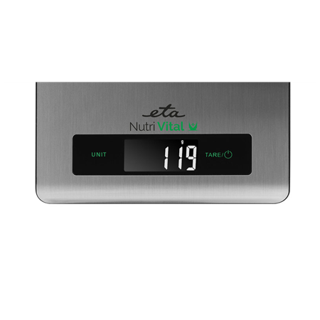 ETA | Kitchen scales with smart application | Nutri Vital | Maximum weight (capacity) 5 kg | Graduation 1 g | Display type LCD |