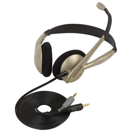 Koss | Headphones | CS100 | Wired | On-Ear | Microphone | Black/Gold