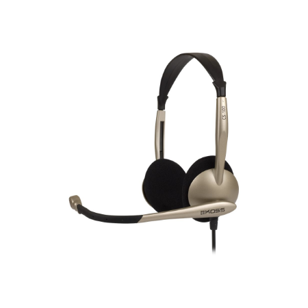 Koss | Headphones | CS100 | Wired | On-Ear | Microphone | Black/Gold