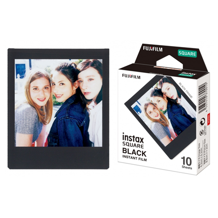 Fujifilm | Instax Square Instant Film Black | Glossy | Quantity 10