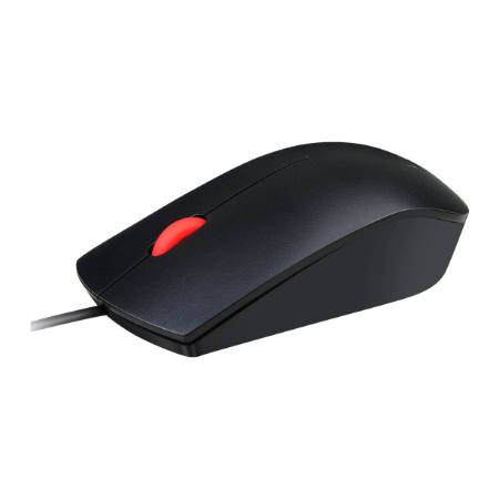 Lenovo Essential USB Wired Mouse, 1600 DPI, 1.8 m, 3 Buttons, Black | Lenovo | Essential USB Mouse | Optical sensor | wired | Bl