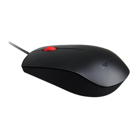 Lenovo Essential USB Wired Mouse, 1600 DPI, 1.8 m, 3 Buttons, Black | Lenovo | Essential USB Mouse | Optical sensor | wired | Bl