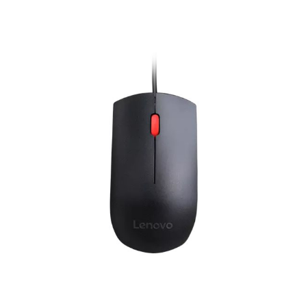 Lenovo Essential USB Wired Mouse, 1600 DPI, 1.8 m, 3 Buttons, Black | Lenovo | Essential USB Mouse | Optical sensor | wired | Bl
