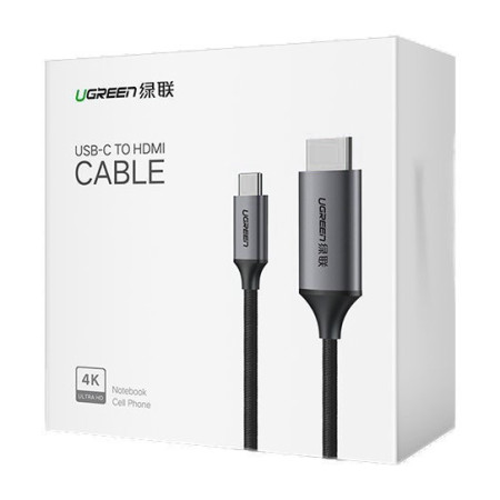 UGREEN MM142 USB-C į HDMI kabelis 1.5m (juodas)