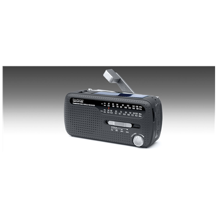 Muse | Radio Power supply by dynamo and solar | MH-07DS | Black