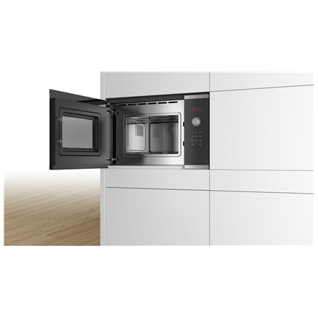 Bosch | Microwave Oven | BFL523MS0 | Built-in | 20 L | 800 W | Stainless steel/Black