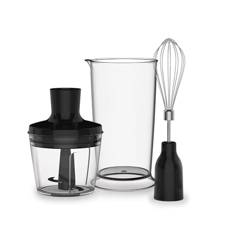 TEFAL | Blender | Quickchef 3-in-1 HB656838 | Hand Blender | 1000 W | Number of speeds 20 | Turbo mode | Chopper | Black