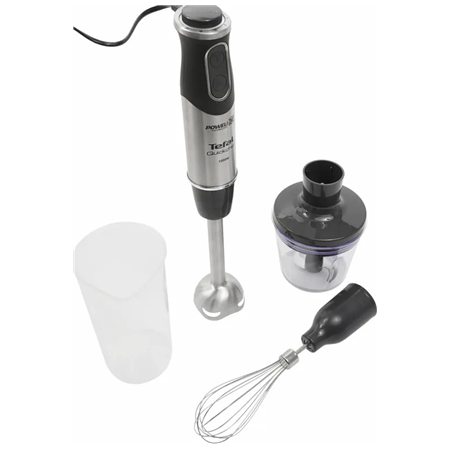 TEFAL | Blender | Quickchef 3-in-1 HB656838 | Hand Blender | 1000 W | Number of speeds 20 | Turbo mode | Chopper | Black