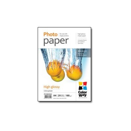 Photo Paper 20 pcs. | PG180020A4 | White | 180 g/m² | A4 | Glossy