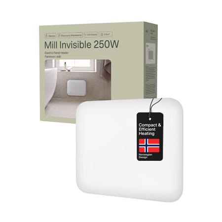 Mill | Heater | IB250 Steel | Panel Heater | 250 W | Number of power levels 1 | Suitable for rooms up to 2-5 m² | White