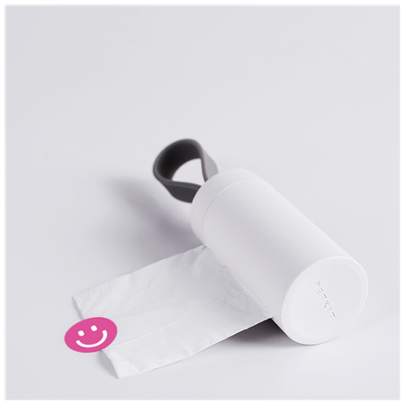 PETKIT | Dog Waste Dispenser Set | Bags: 30x22 cm, Dispenser: 14/8.2 cm x 3.8 cm