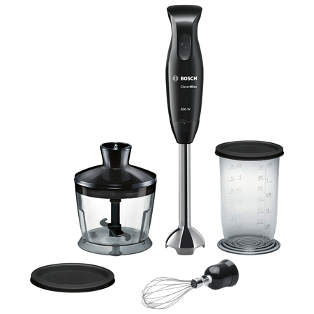Bosch | Blender | CleverMixx MSM2650B | Hand Blender | 600 W | Number of speeds 12 | Chopper | Mini chopper | Black