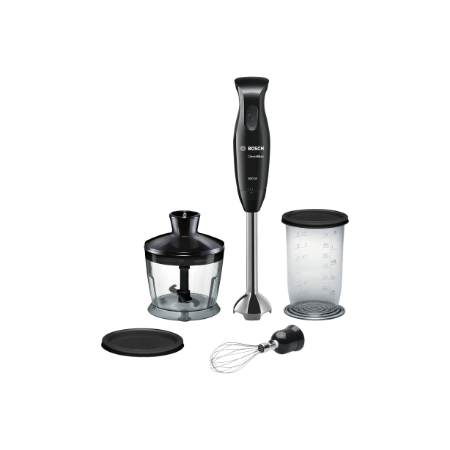 Bosch | Blender | CleverMixx MSM2650B | Hand Blender | 600 W | Number of speeds 12 | Chopper | Mini chopper | Black