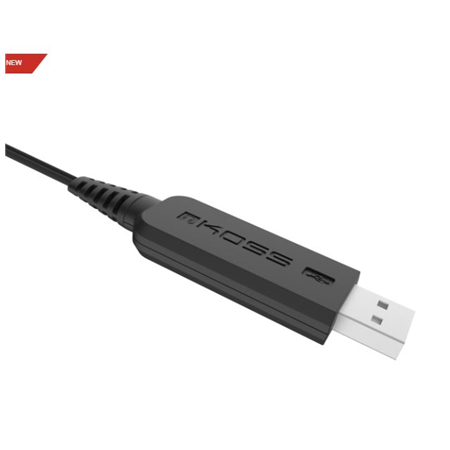 Koss | Headphones | CS195 USB | Wired | On-Ear | Microphone | Black