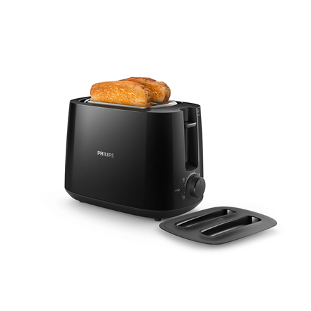 Philips | Daily collection toaster | HD2582/90 | Power 830 W | Number of slots 2 | Housing material Plastic | Black