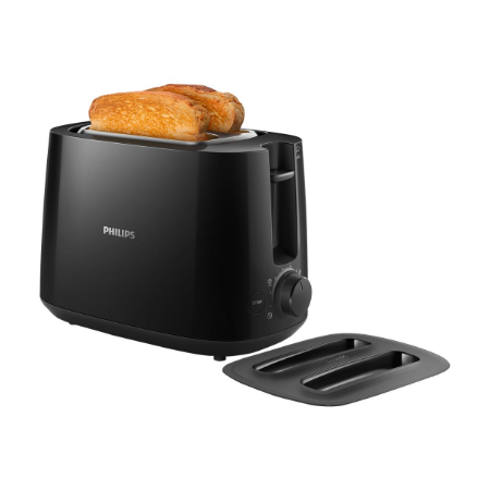 Philips | Daily collection toaster | HD2582/90 | Power 830 W | Number of slots 2 | Housing material Plastic | Black