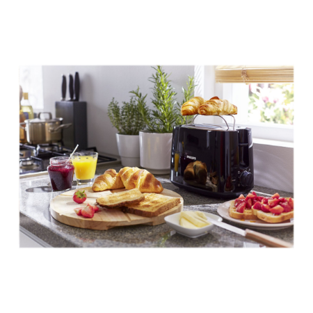 Philips | Daily collection toaster | HD2582/90 | Power 830 W | Number of slots 2 | Housing material Plastic | Black