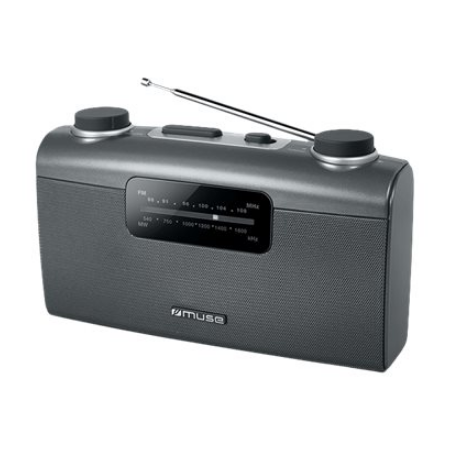 Muse | Portable radio | M-058R | AUX in | Black