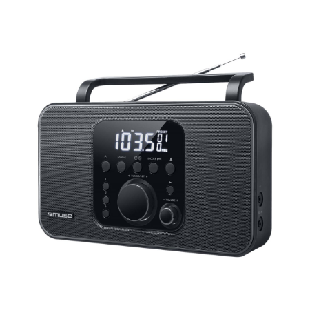 Muse | Radio | M-091R | Alarm function | AUX in | Black