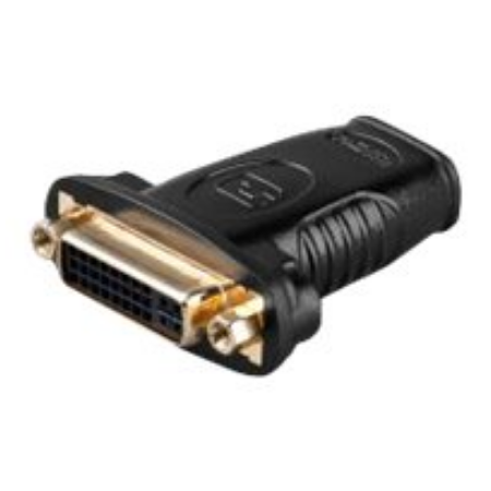 Goobay | HDMI/DVI-I adapter, gold-plated | 68690 | Black | HDMI female (Type A) | DVI-I female Dual-Link (24+5 pin)