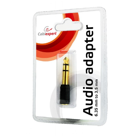 Cablexpert | 6.35 mm to 3.5 mm stereo audio adapter plug | A-6.35M-3.5F | 6.35 mm (M) | 3.5 mm (F)