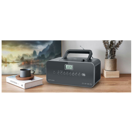 Muse | Portable radio | M-28DG | AUX in | Grey