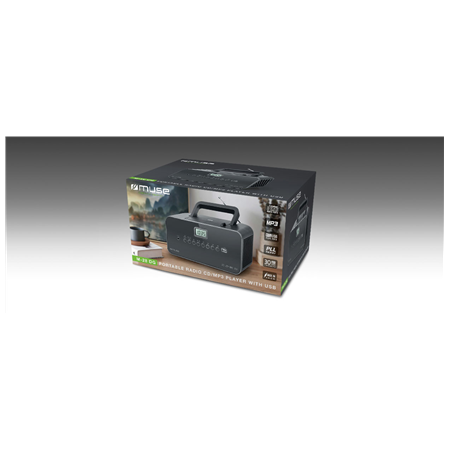 Muse | Portable radio | M-28DG | AUX in | Grey