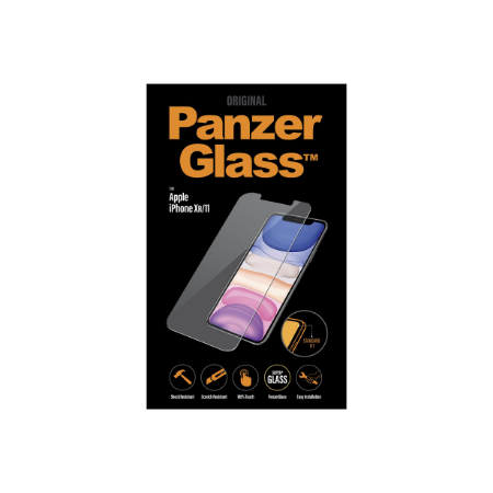PanzerGlass | Apple | iPhone XR/11 | Hybrid glass | Transparent | Full frame coverage; Rounded edges; 100% touch preservation |
